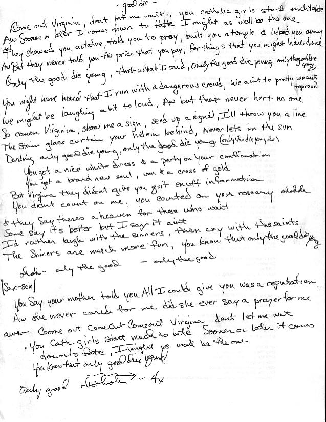 Scanned Lyrics